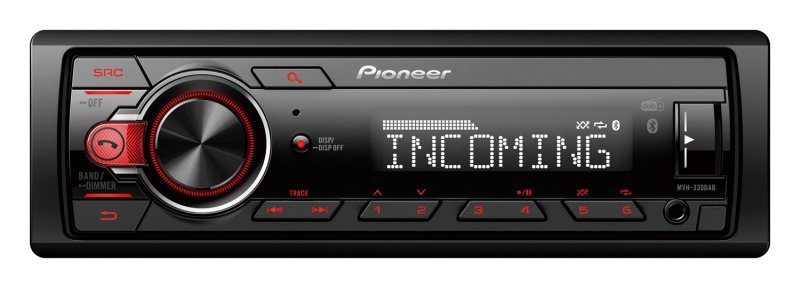 Pioneer MVH-330DAB autorádio s USB, Bluetooth a DAB tunerem - obrázek produktu