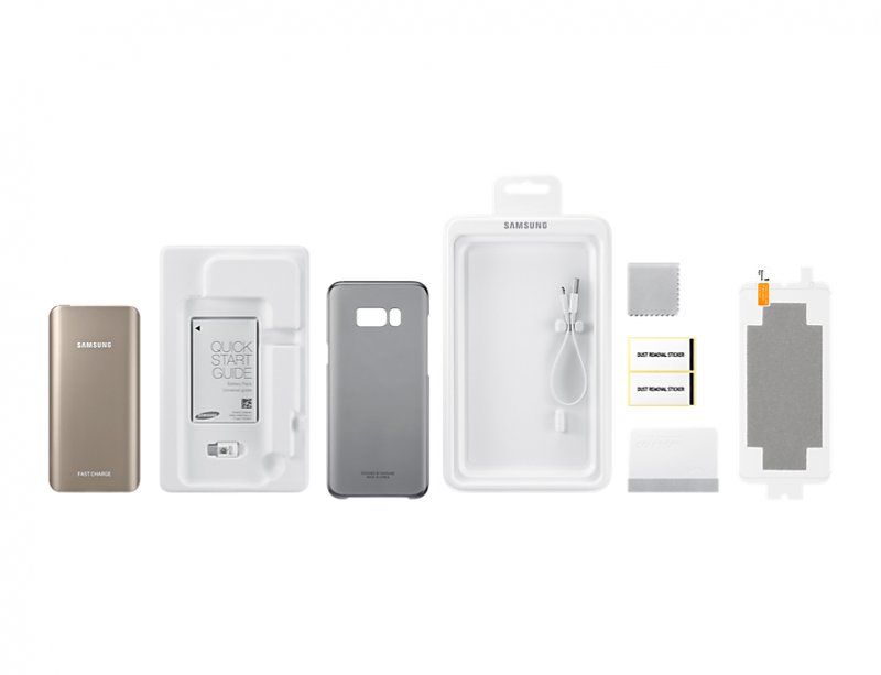 Samsung Kit (BatteryPack+ClearCover) pro S8+ Black - obrázek č. 1