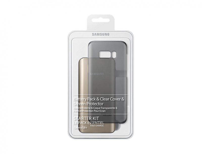 Samsung Kit (BatteryPack+ClearCover) pro S8+ Black - obrázek produktu