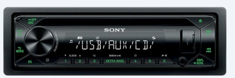Sony autorádio s CD CDX-G1302, AUX, USB - obrázek produktu