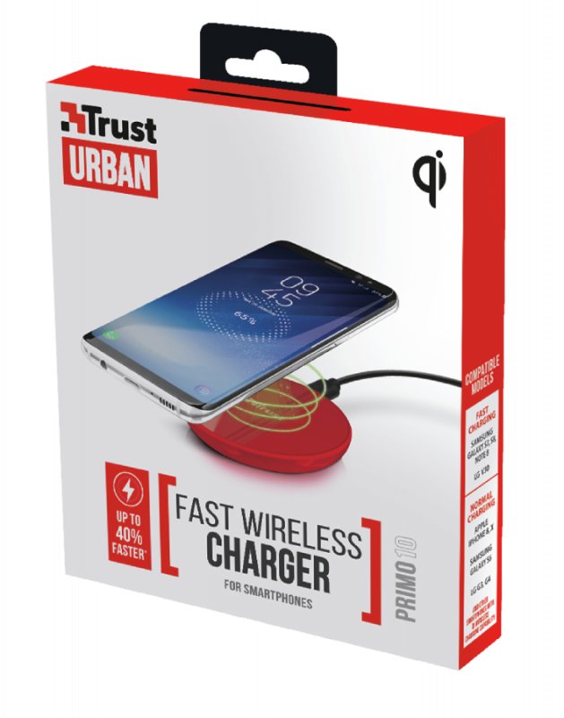 TRUST Primo 10 Smartphone rychlonabíječka - red - obrázek č. 2