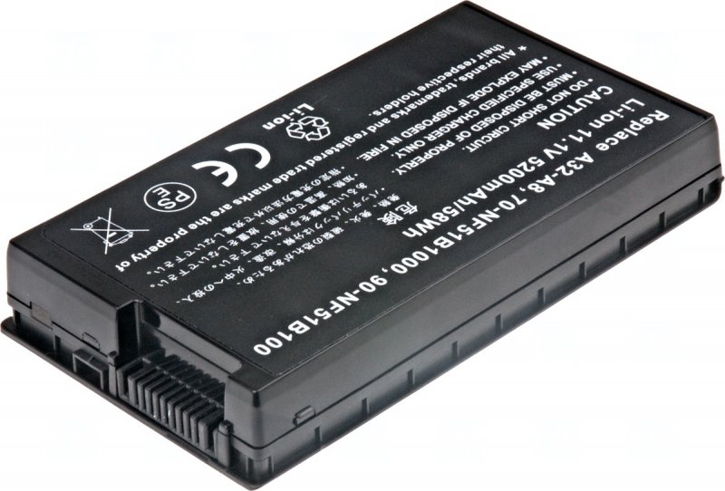 Baterie T6 power Asus A8, A8000, F50, F8, F80, N60, N80, N81, X81, Z99, 6cell, 5200mAh - obrázek produktu