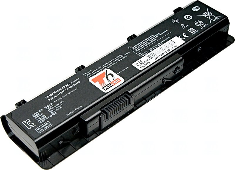 Baterie T6 Power Asus N45, N55, N75, 5200mAh, 58Wh, 6cell - obrázek produktu