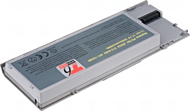 Baterie T6 Power Dell Latitude D620, D630, Precision M2300, 5200mAh, 58Wh, 6cell - obrázek produktu