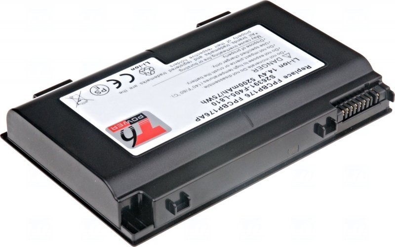 Baterie T6 power Fujitsu Lifebook E8410, E8420, A6210, A6220, AH550, E780, N7010, 8cell, 5200mAh - obrázek produktu