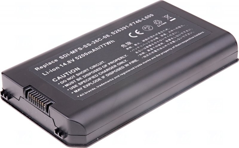 Baterie T6 power Fujitsu Esprimo Mobile X9510, X9515, X9525, D9510, 8cell, 5200mAh - obrázek produktu