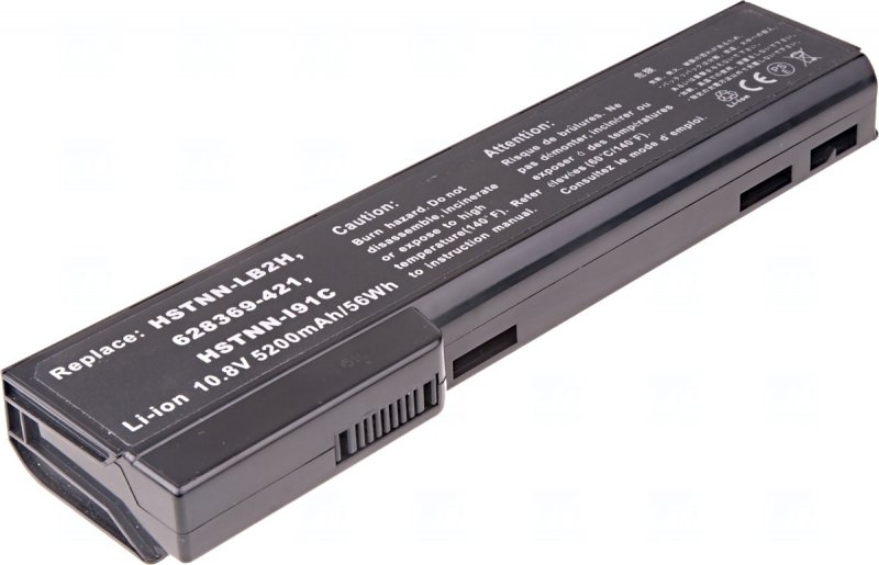 Baterie T6 Power HP ProBook 6360b, 6460b, 6470b, 6560b, 6570b, 8460, 8470, 5200mAh, 56Wh, 6cell - obrázek produktu
