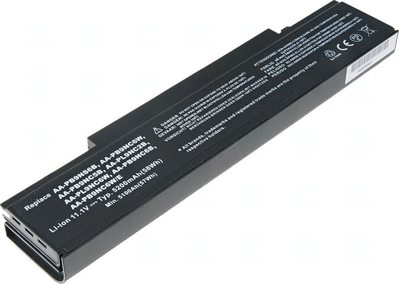Baterie T6 power Samsung R430, R480, R520, R530, R540, R580, R620, R720, R780, 6cell, 5200mAh - obrázek č. 1