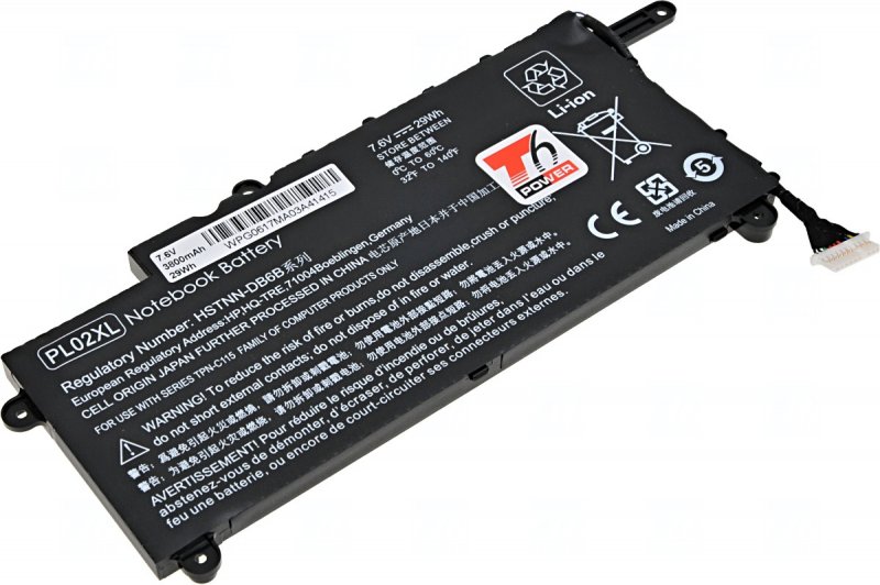 Baterie T6 power HP Pavilion 11-n000, 11-n100, 11-n200 x360 serie, 3800mAh, 29Wh, 2cell, Li-pol - obrázek produktu