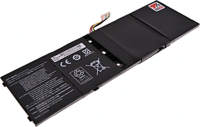 Baterie T6 Power Acer Aspire V5-572, V5-472, V7-482, V7-582, R7-572, 3530mAh, 53Wh, 4cell, Li-poly - obrázek produktu