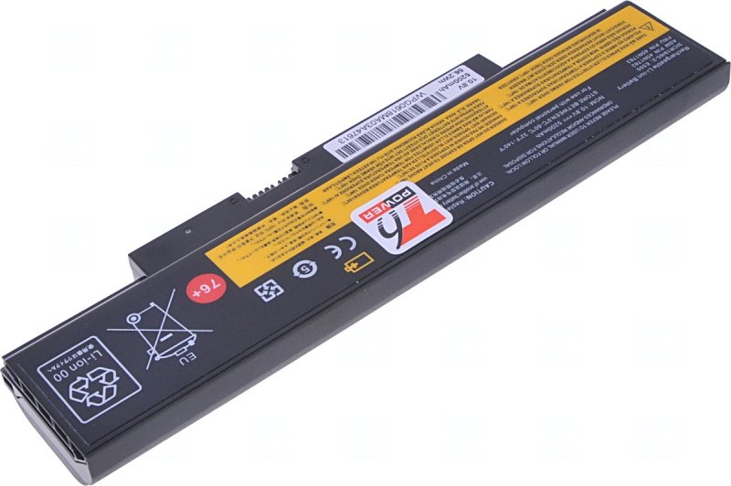 Baterie T6 power Lenovo ThinkPad Edge E550, E550c, E555, E560, E565, 5200mAh, 56Wh, 6cell - obrázek č. 1