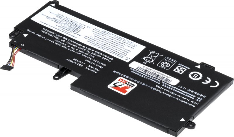 Baterie T6 Power Lenovo ThinkPad 13 20GJ/ 20GK, 20GL/ 20GM serie, 3730mAh, 42Wh, 3cell, Li-Pol - obrázek č. 1
