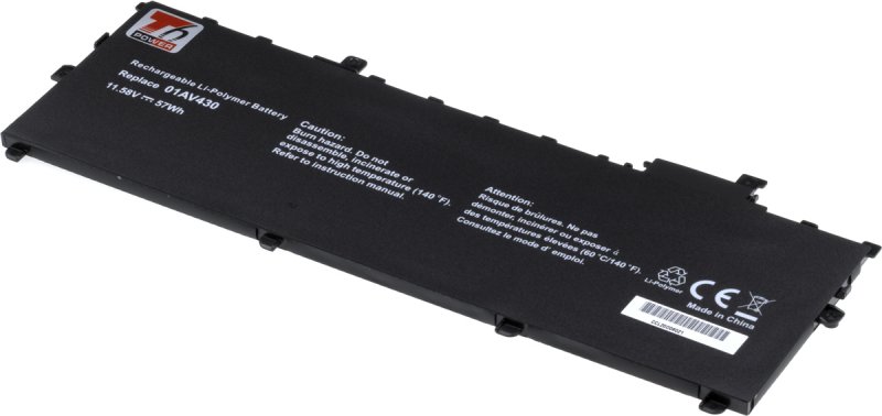 Baterie T6 Power pro Lenovo ThinkPad X1 Carbon 5th, 6th Gen, 4900mAh, 57Wh, 3cell, Li-Pol - obrázek produktu