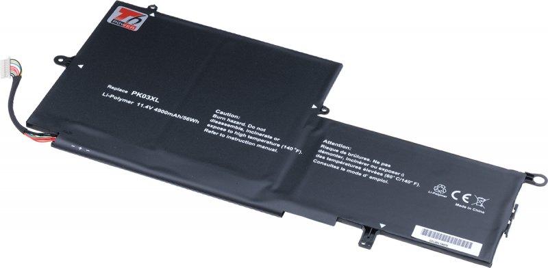 Baterie T6 Power HP Spectre 13-4000 x360, Pro x360 G1, Pro x360 G2, 4900mAh, 56Wh, 3cell, Li-pol - obrázek produktu