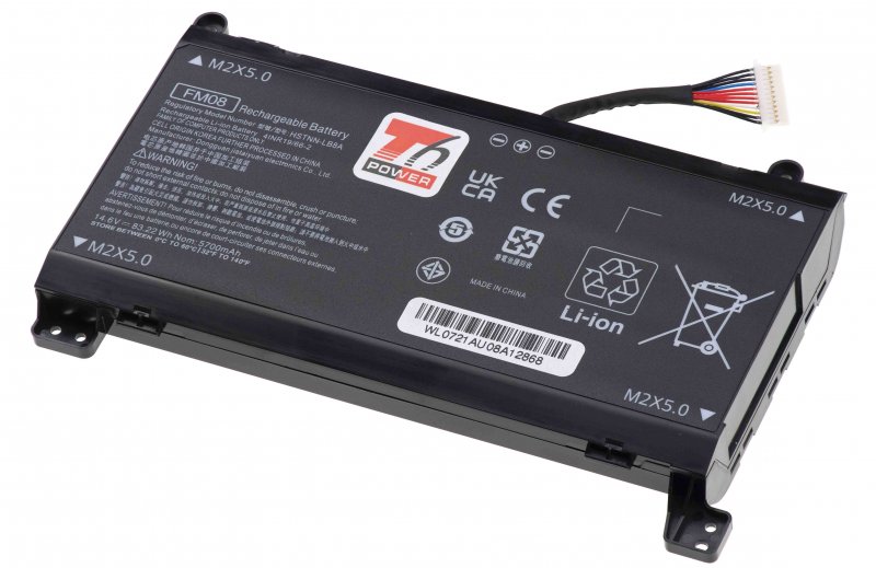 Baterie T6 Power HP Omen 17-an000, 17-an100, 12pin, Geforce 1050, 5973mAh, 86Wh, 8cell, Li-ion - obrázek produktu
