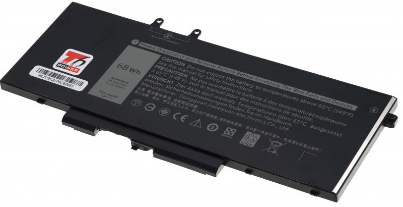 Baterie T6 Power pro Dell Latitude 5400, 5500, Precision 3540, 8900mAh, 68Wh, 4cell, Li-pol - obrázek produktu