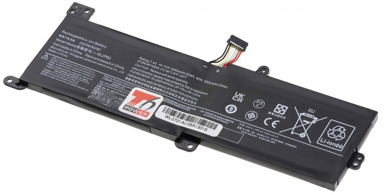 Baterie T6 Power Lenovo IdeaPad 320-15IKB, 320-17IKB, 330-15IKB, 4050mAh, 30Wh, 2cell, Li-pol - obrázek produktu