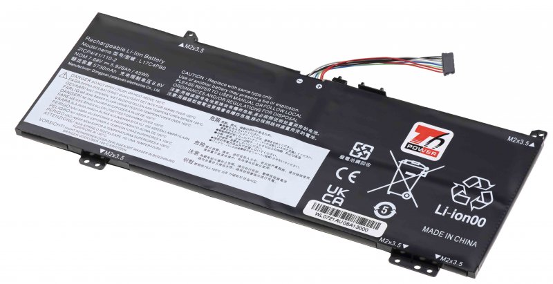 Baterie T6 Power Lenovo Yoga 530-14IKB, IdeaPad 530S-14IKB, Flex 6-14IKB, 5928mAh, 45Wh, 4cell - obrázek produktu