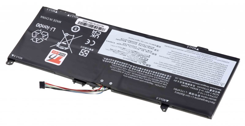 Baterie T6 Power Lenovo Yoga 530-14IKB, IdeaPad 530S-14IKB, Flex 6-14IKB, 5928mAh, 45Wh, 4cell - obrázek č. 1