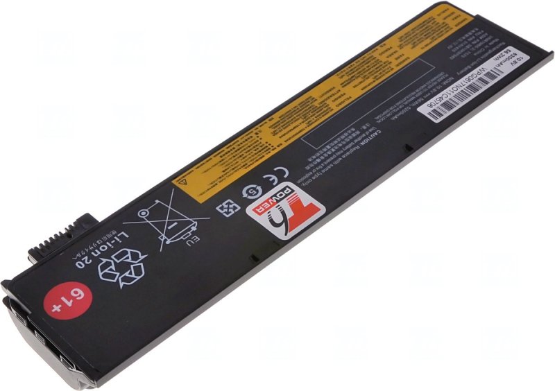 Baterie T6 Power pro Lenovo ThinkPad T470, T480, T570, T580, P51s, P52s, 5200mAh, 58Wh, 6cell - obrázek č. 1