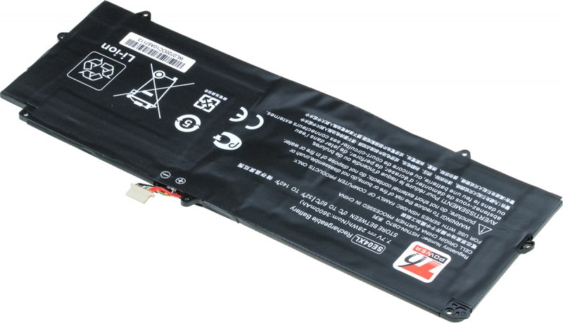 Baterie T6 Power pro HP Pro X2 612 G2, 5400mAh, 41Wh, 2cell, Li-pol - obrázek č. 1