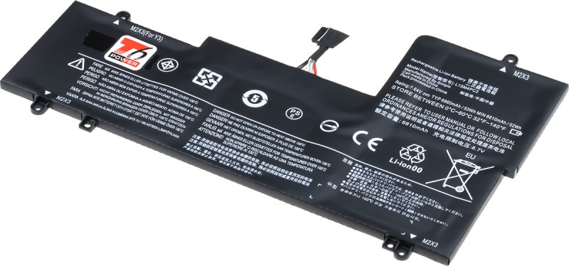 Baterie T6 Power Lenovo IdeaPad Yoga 710-14ISK, 710-15ISK serie, 6960mAh, 53Wh, 4cell, Li-pol - obrázek produktu