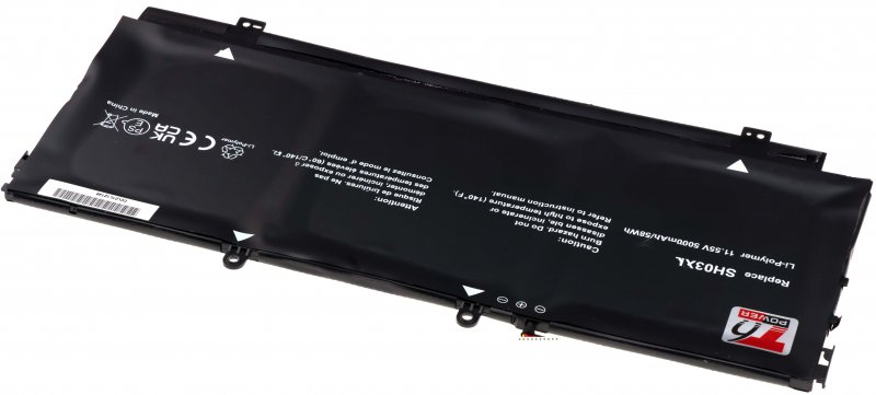 Baterie T6 Power HP Spectre 13-ac000 x360, Spectre 13-w000 x360, 5000mAh, 58Wh, 3cell, Li-pol - obrázek č. 1