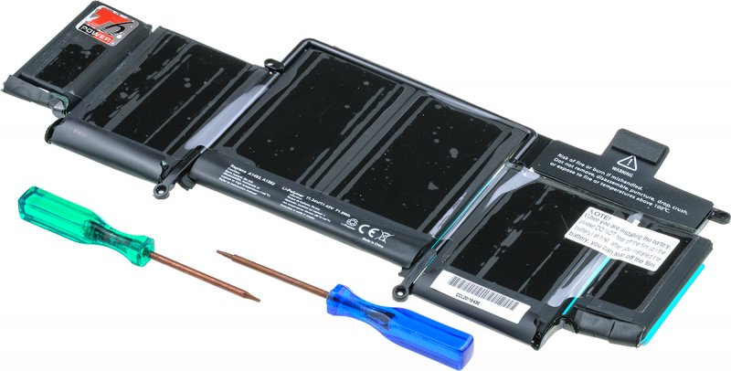 Baterie T6 Power Apple MacBook Pro 13" Retina (2013, 2014, 2015), 6330mAh, 71,8Wh, 6cell, Li-pol - obrázek produktu