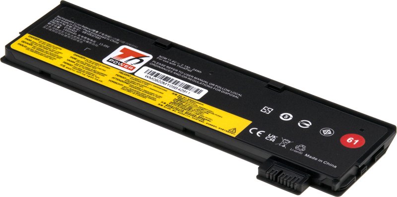 Baterie T6 Power Lenovo ThinkPad T470, T480, T570, T580, 2100mAh, 24Wh, 3cell - obrázek produktu
