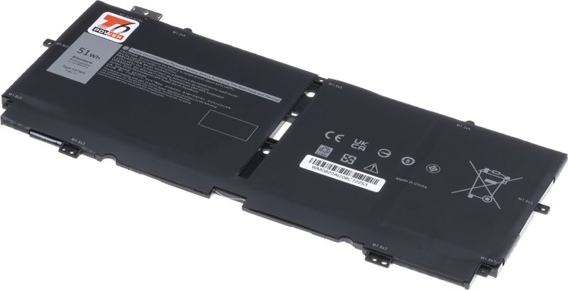 Baterie T6 Power Dell XPS 13 7390 2in1, 6710mAh, 51Wh, 4cell, Li-pol - obrázek produktu