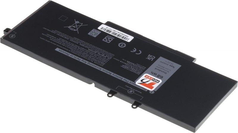 Baterie T6 Power pro Dell Latitude 5401, 5410, 5501, 5510, Precision 3550, 4470mAh, 68Wh, 4cell - obrázek č. 1