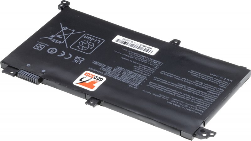 Baterie T6 Power pro Asus VivoBook X430U, X571G, X571L, S430F, S430U, 3650mAh, 42Wh, 3cell, Li-pol - obrázek č. 1
