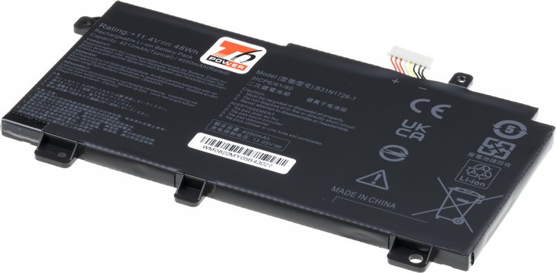 Baterie T6 Power pro Asus TUF FA506, FX504, FX505, FX506, FX706, 4210mAh, 48Wh, 3cell, Li-pol - obrázek produktu