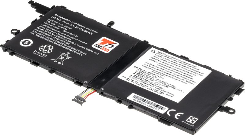 Baterie T6 Power Lenovo ThinkPad X1 Tablet Gen 1, Gen 2, 4750mAh, 36Wh, 2cell, Li-Pol - obrázek produktu