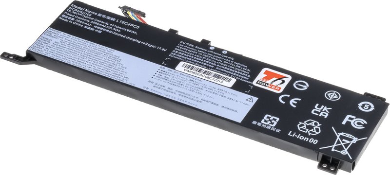 Baterie T6 Power Lenovo Legion 5-15ARH05, 5-15IMH05, 5P-15IMH05, 3900mAh, 60Wh, 4cell, Li-pol - obrázek produktu