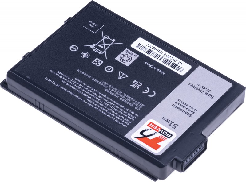 Baterie T6 Power Dell Latitude 5420, 5424, 7424 Rugged, 4470mAh, 51Wh, 3cell, Li-ion - obrázek č. 1