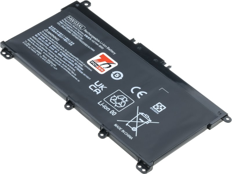 Baterie T6 Power pro HP Pavilion 15-eh0000, 15-eg0000, 17-cn0000, 250 G9, 3620mAh, 41Wh, 3cell - obrázek produktu