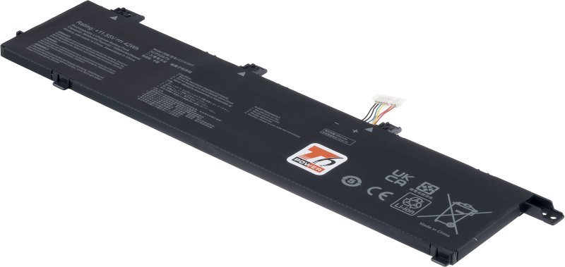 Baterie T6 Power pro Asus VivoBook S432F, S532F, X432F, X532F, 3640mAh, 42Wh, 3cell, Li-poly - obrázek produktu