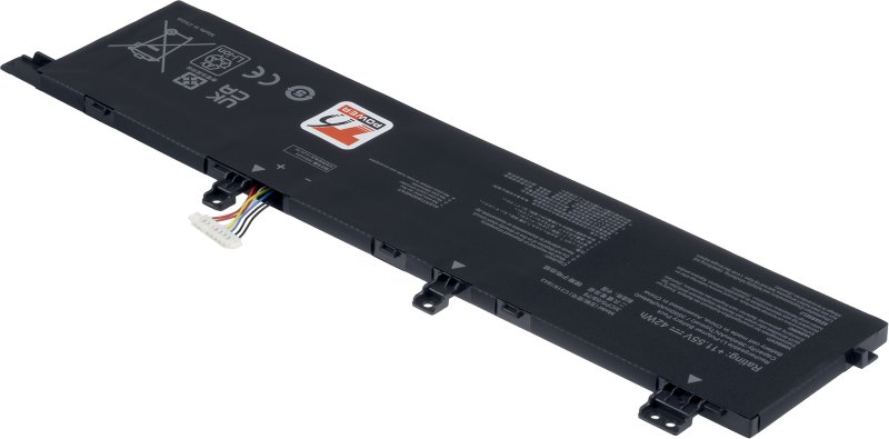 Baterie T6 Power pro Asus VivoBook S432F, S532F, X432F, X532F, 3640mAh, 42Wh, 3cell, Li-poly - obrázek č. 1