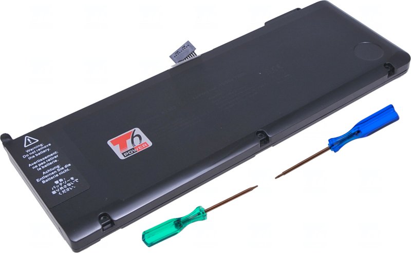 Baterie T6 Power pro Apple MacBook Pro 15" (2011, Mid 2012), 6700mAh, 73Wh, 6cell, Li-pol - obrázek produktu