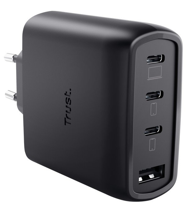 TRUST MAXO 65W 4P GAN CHARGER BLK - obrázek č. 3