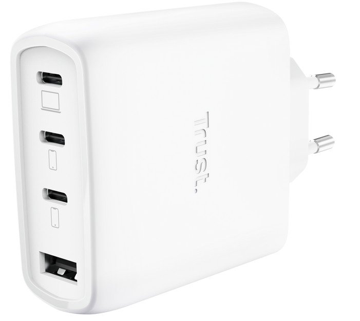TRUST MAXO 65W 4P GAN CHARGER WHT - obrázek produktu