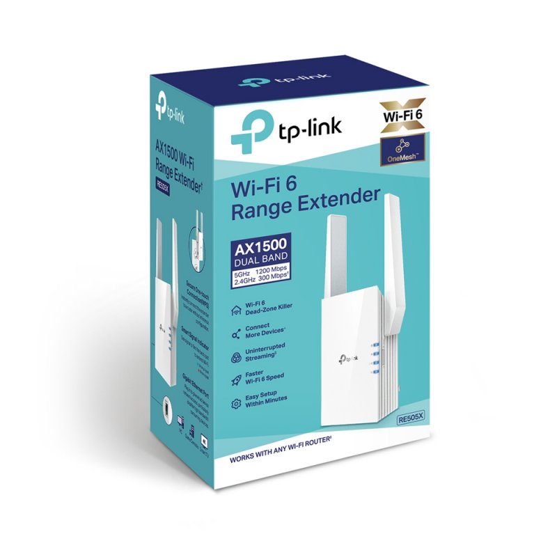 TP-Link RE505X AX1500 WiFi6 Range Extender - obrázek č. 1