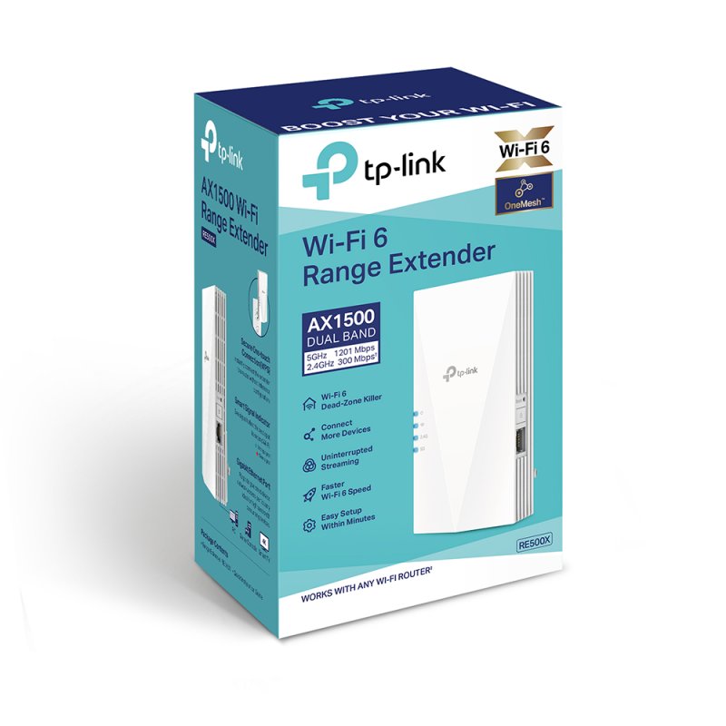 TP-Link RE500X AX1500 WiFi6 Range Extender - obrázek č. 2