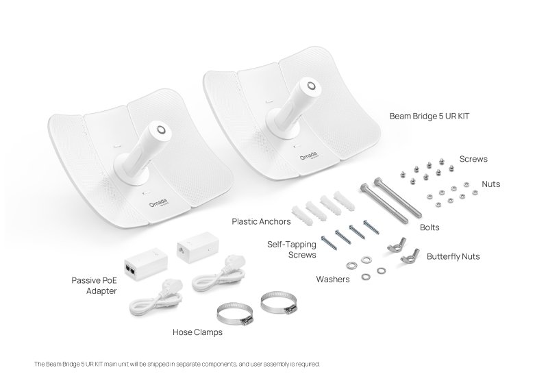 TP-Link Beam Bridge 5 UR KIT 5GHz - obrázek č. 1