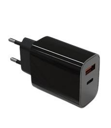TB Touch  USB-C + USB-A černá nabíječka - obrázek produktu