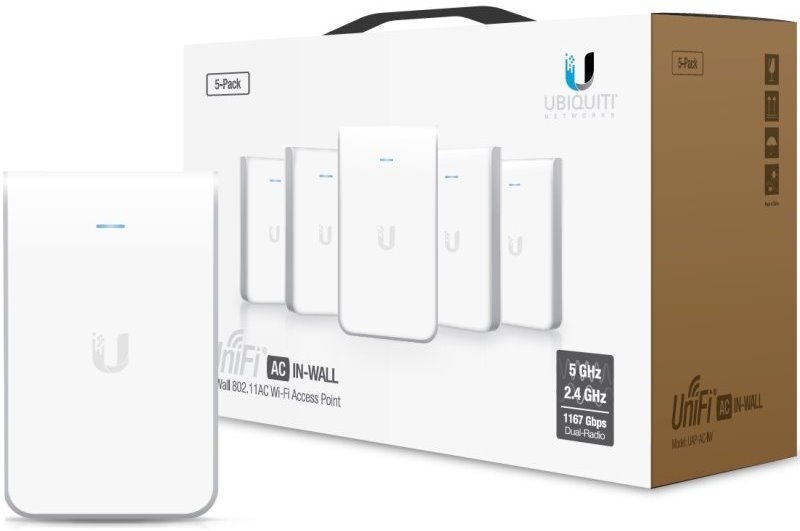 UBNT UniFi AP, AC, In Wall, 5-Pack - obrázek produktu