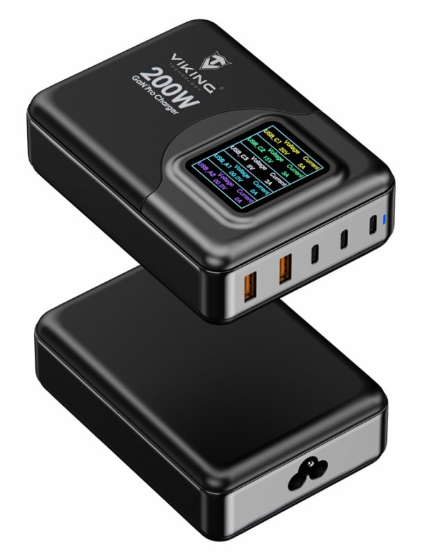 Viking USB GaN charger 200W PD PRO - obrázek č. 3