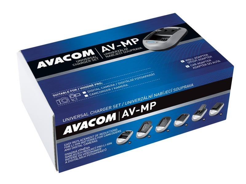 AV-MP univerzální nabíjecí souprava pro foto a video akumulátory - krabicové balení - obrázek č. 4