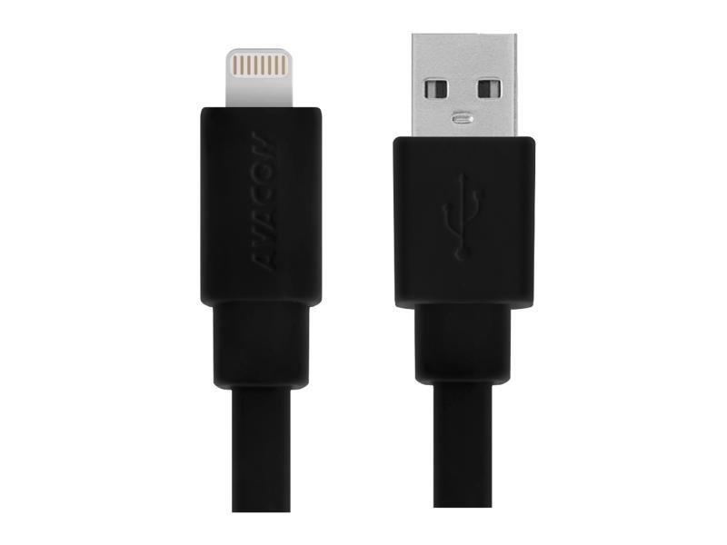 AVACOM MFI-120K kabel USB - Lightning, MFi certifikace, 120cm, černá - obrázek produktu